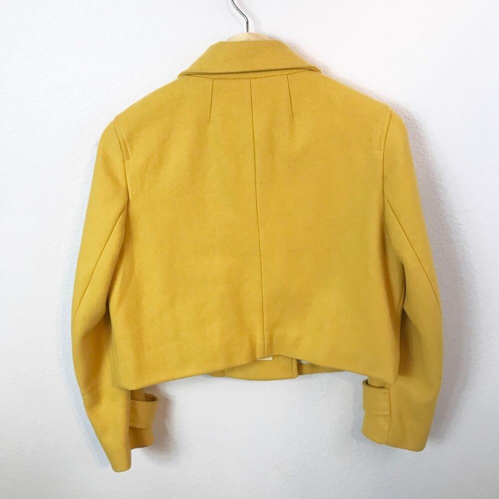 Anthropologie Cartonnier Luisa Marigold Cropped Wool Pea Coat Womens Size Small - Picture 3 of 9